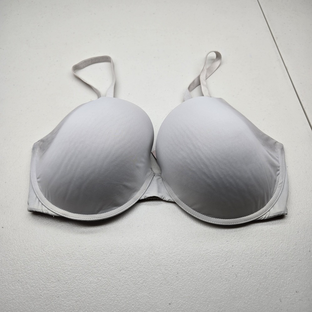 Victoria's Secret Women Bra 36DDD Gray Uplift Demi Underwired Strap Adjustable